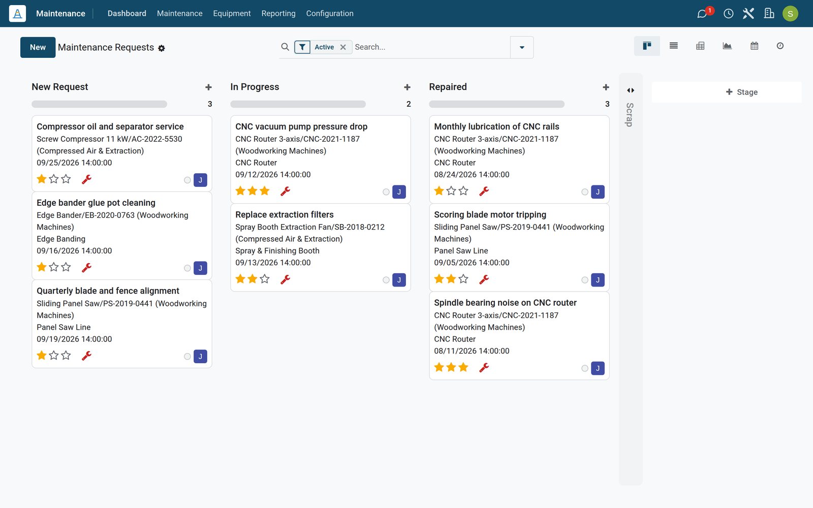 Maintenance in BridgeERP: Keep every machine running, and know when it will need you