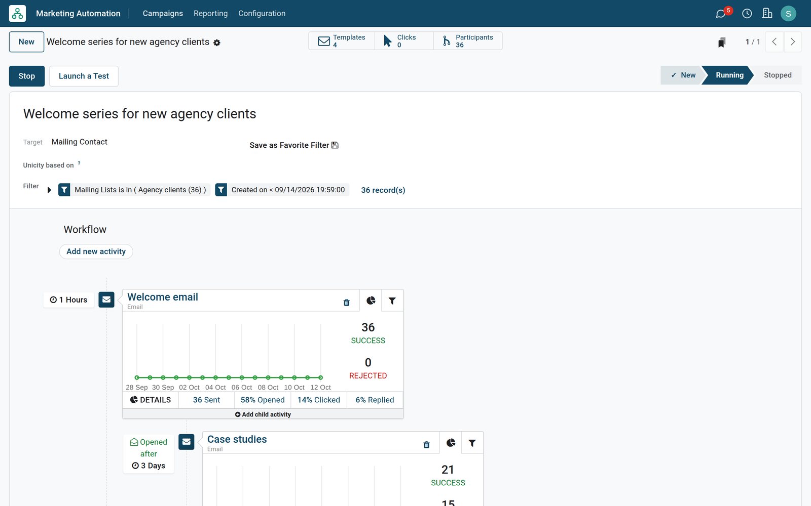 Marketing Automation in BridgeERP: Follow up every new client, even when nobody has time