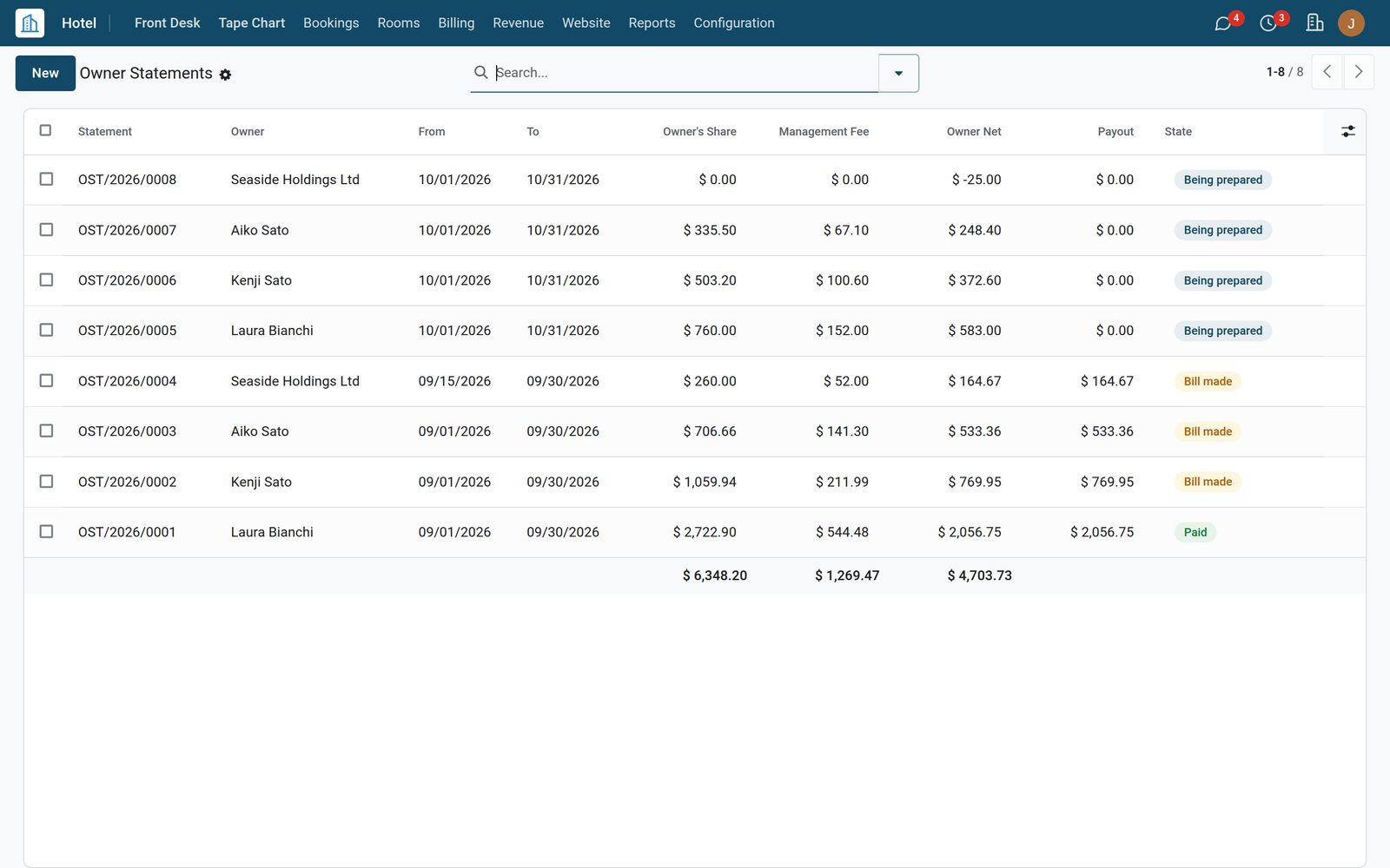 Long Stay: Owner Statements and the Owner Portal