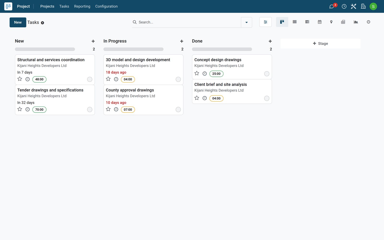 BridgeERP for architecture firms: Design projects, fees and hours in one place