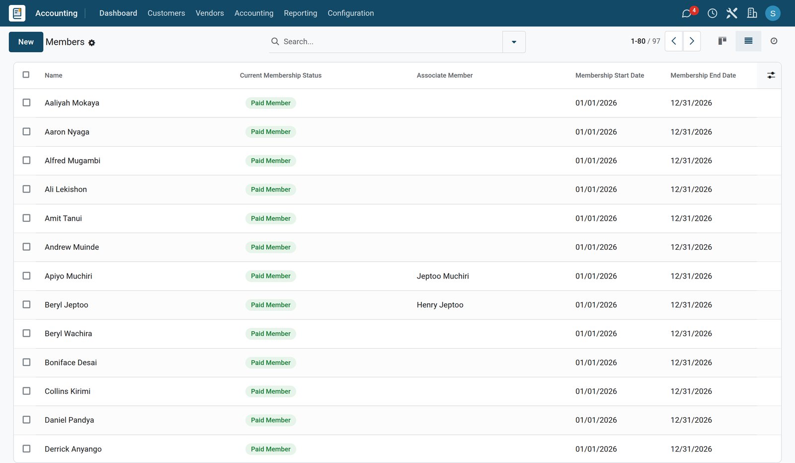 BridgeERP for sports clubs: Memberships, courts and competitions for sports clubs