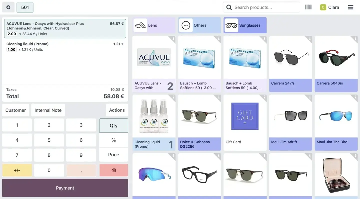 Eyewear Store POS System