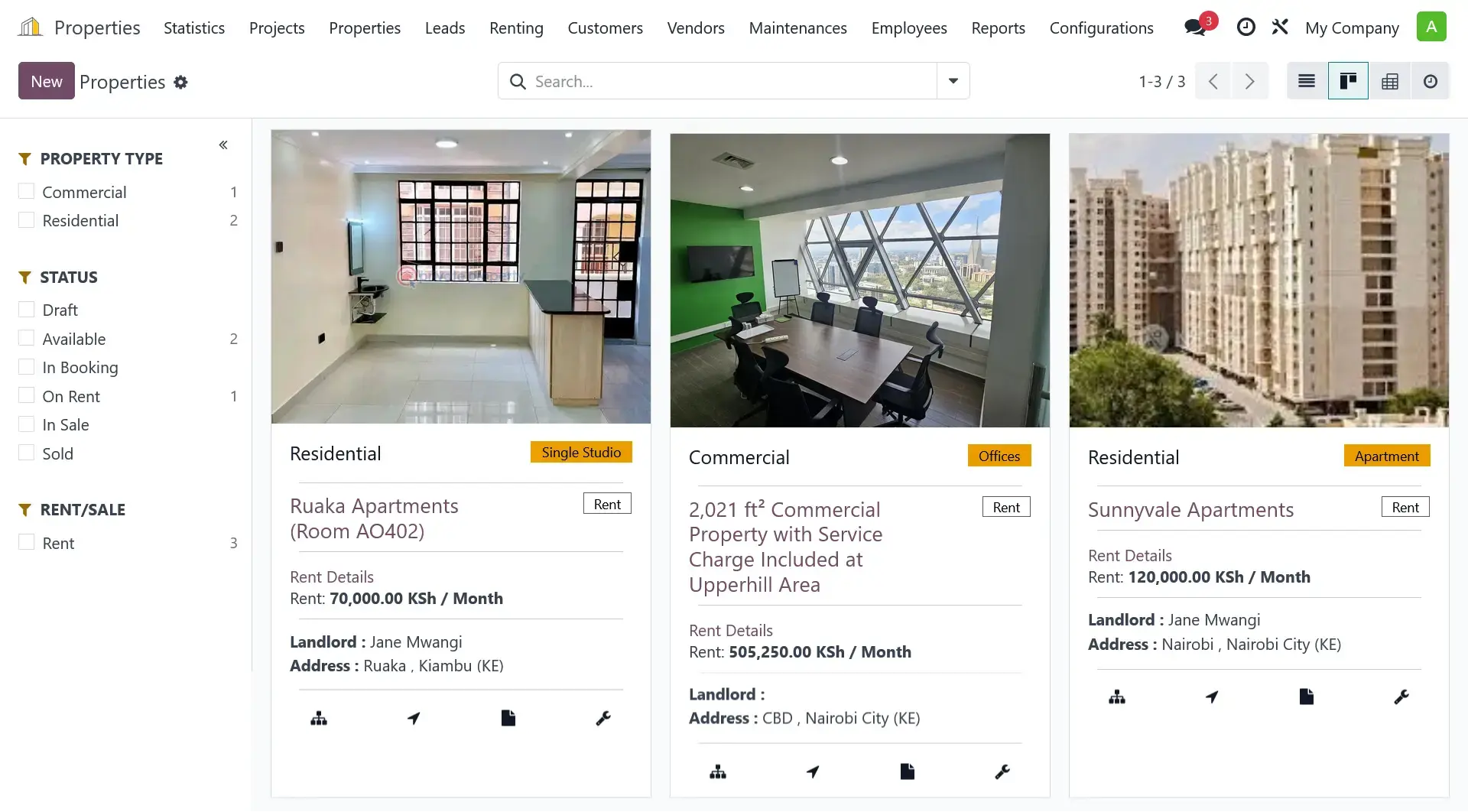 Property Management Dashboard