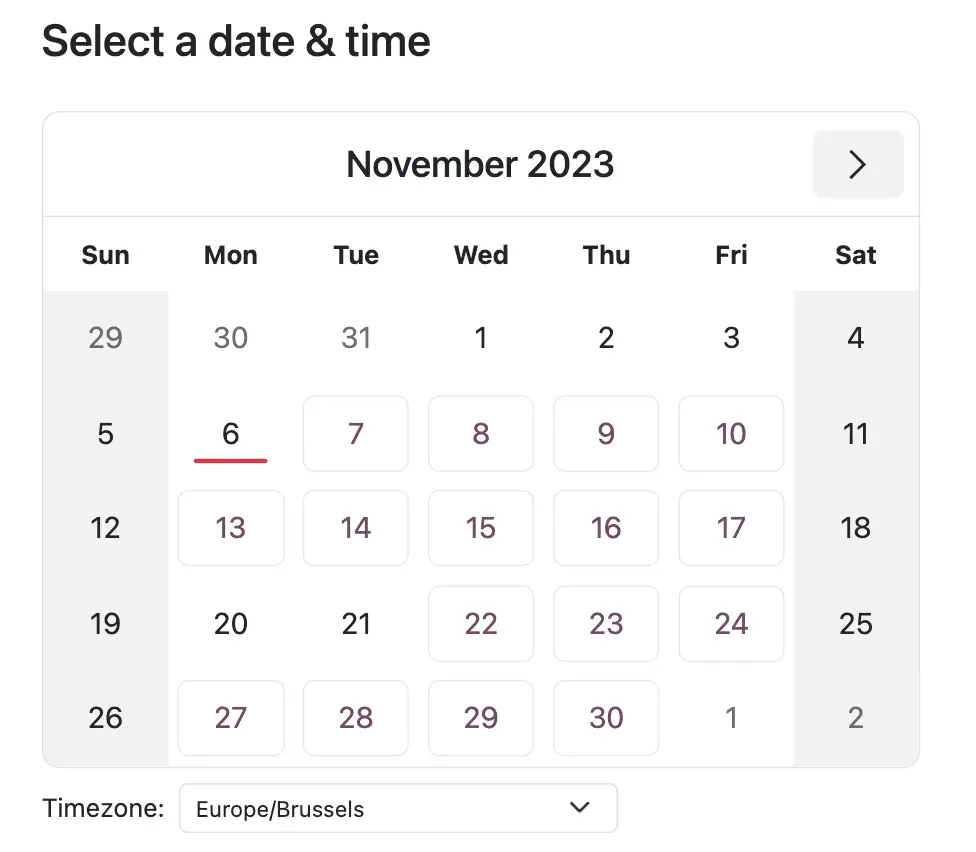 Calendar Integration
