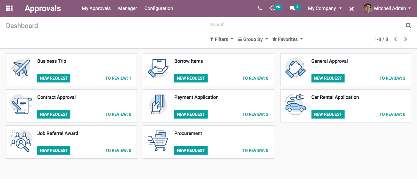 BridgeERP Approvals Dashboard