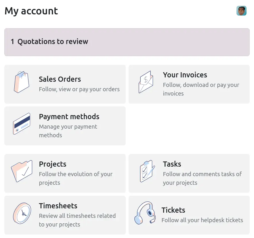 Customer Portal Main