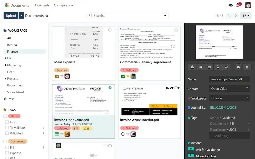 Bridge ERP Documents Interface