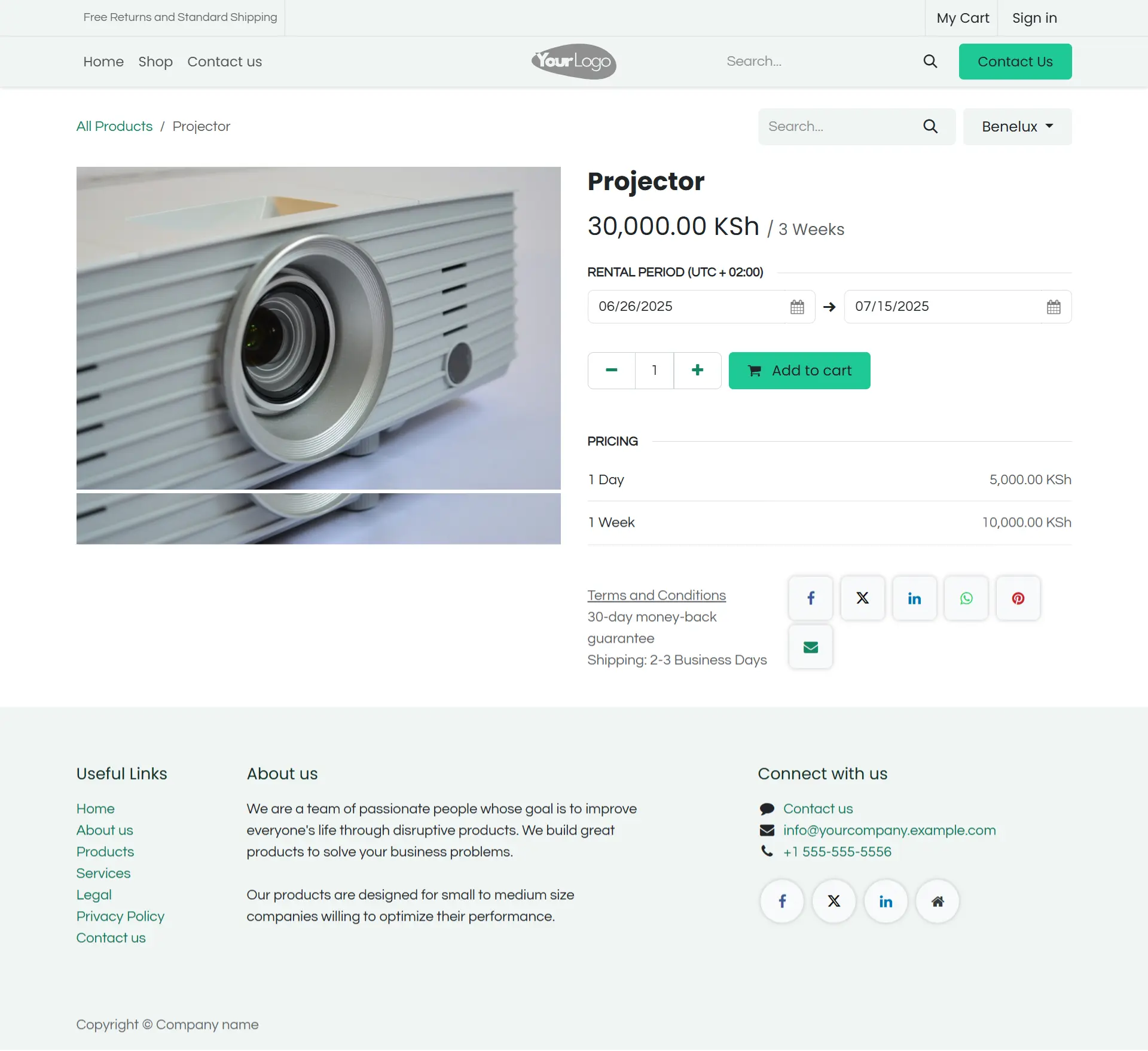 Online Booking Interface